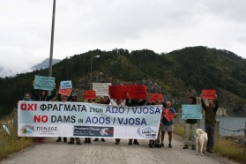 Greece: The Action Week event in Greece, on July 16, was dedicated to the protection of river Aoos. The event was organized by Pindos Perivallontiki as part of the Vovousa Festival